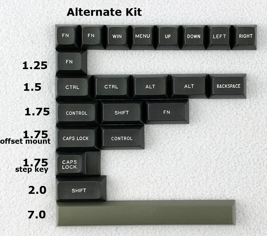 DSA Dolch - Individual Keycaps