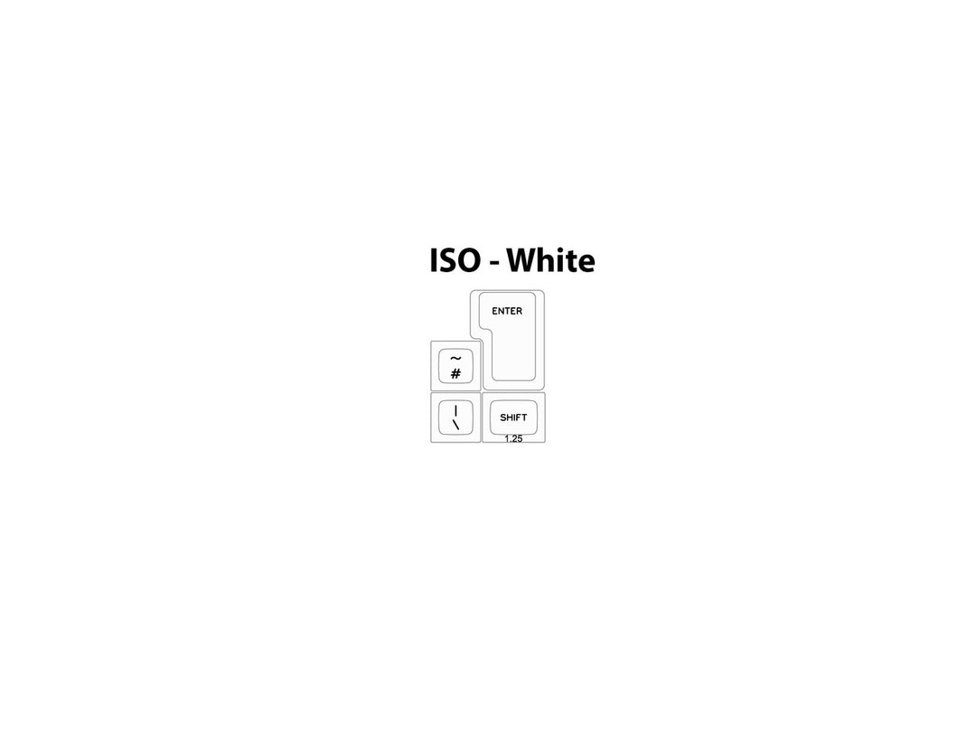 DSA WA (White) on NN (Black) / NN (Black) on WA (White) - Individual Keycaps