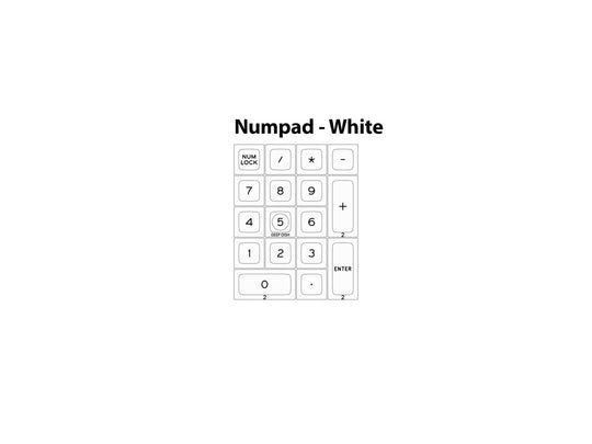 DSA WA (White) on NN (Black) / NN (Black) on WA (White) - Individual Keycaps