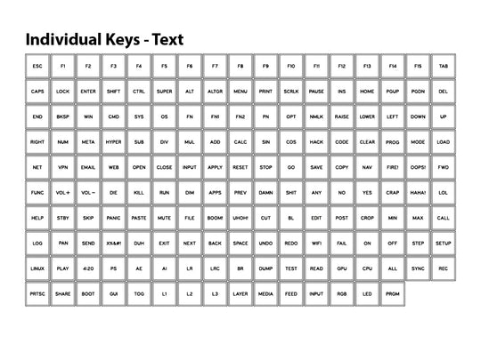 F10 Flex Individual Keys