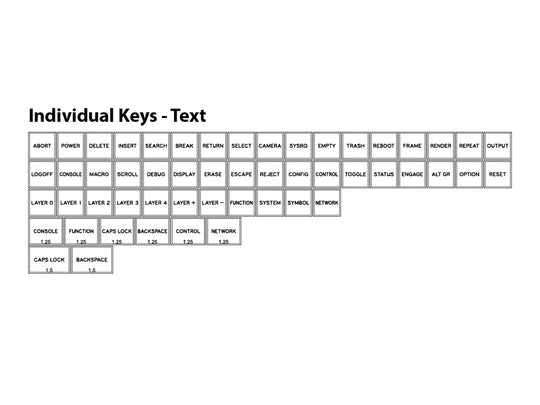 F10 Flex Individual Keys