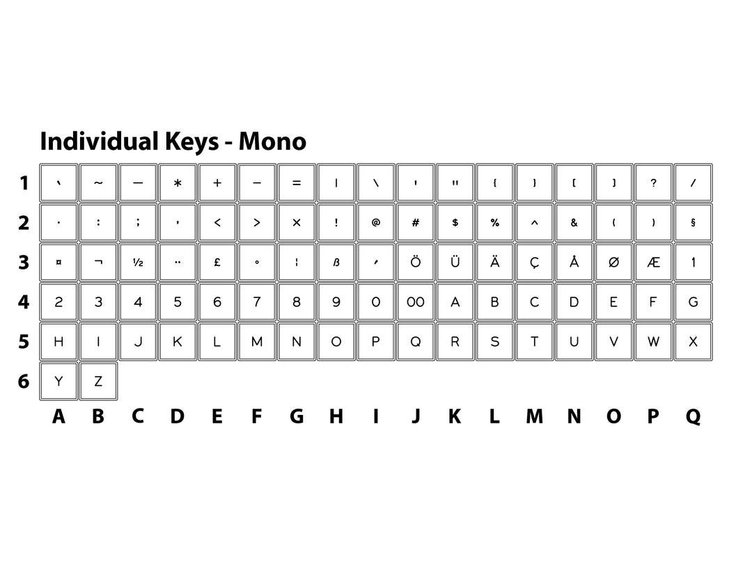 F10 Flex Individual Keys
