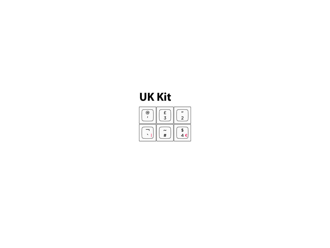 DSA High Contrast Granite - Individual Keycaps