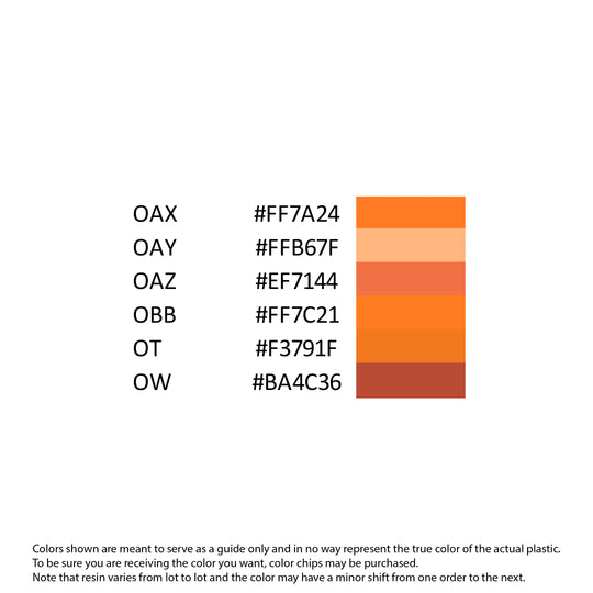 PBT Colors - Orange