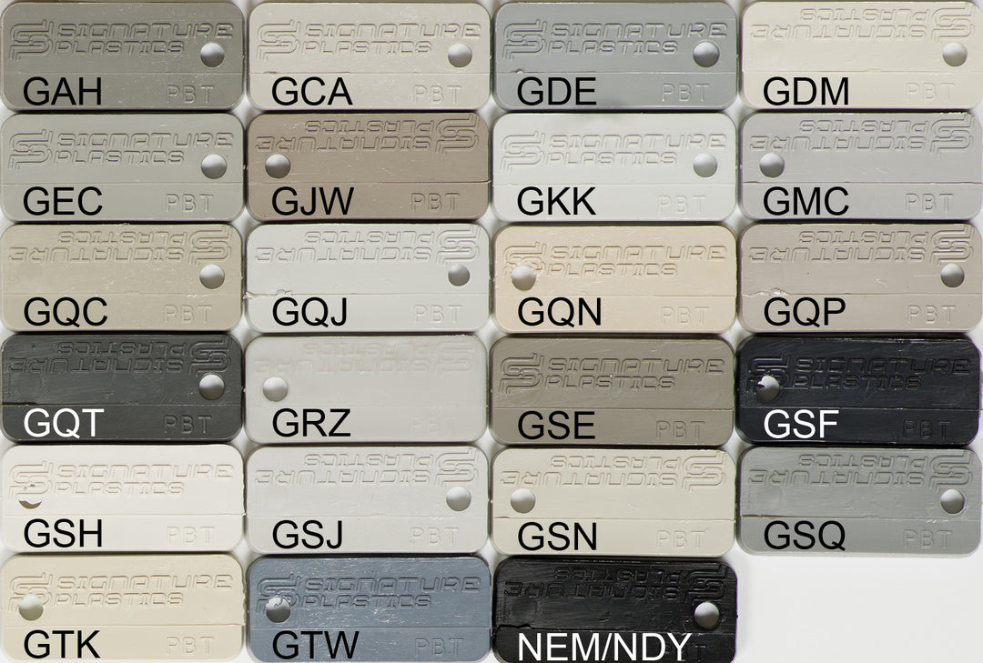 PBT Colors - Gray / Black