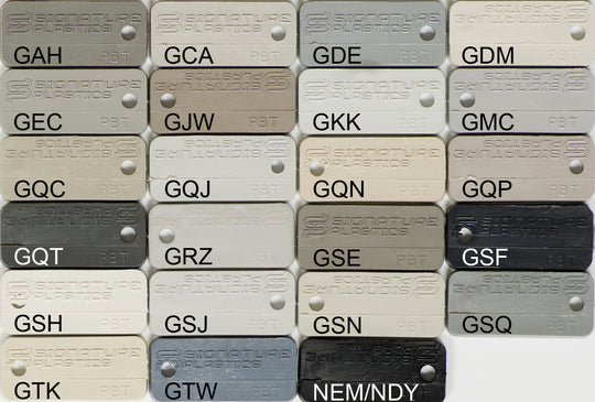 PBT Colors - Gray / Black