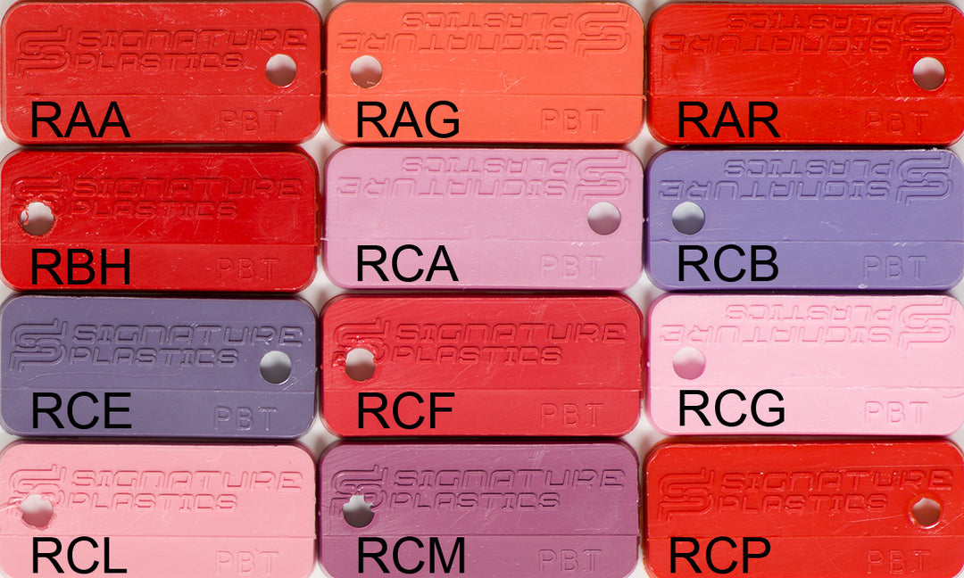 PBT Colors - Red / Pink / Purple