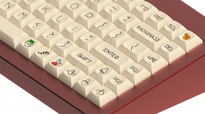DSA UnAlice Individual Keycaps