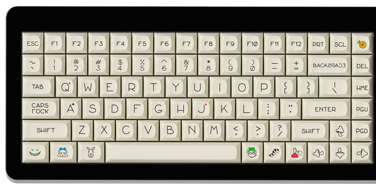 DSA UnAlice Individual Keycaps