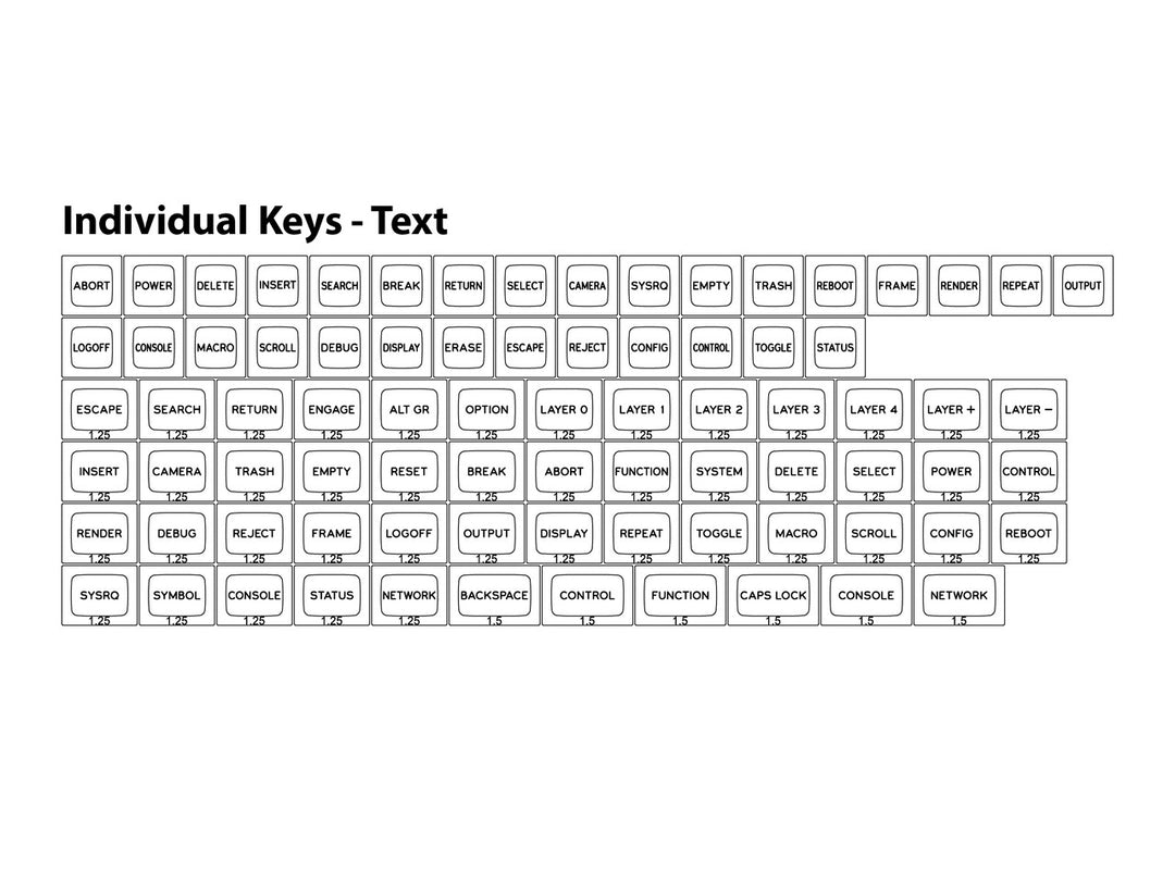SA-P Flex Individual Keys